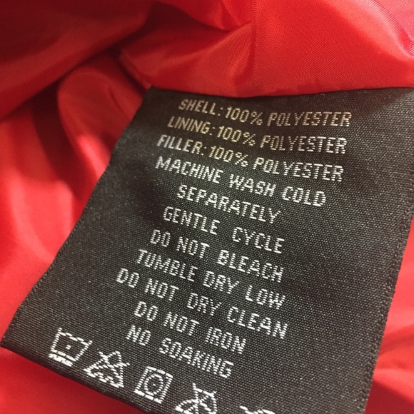 South Pole Men's Red Poly Puffer Coat SZ M - Picture 9 of 12